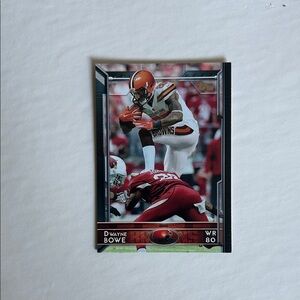 Dwayne Bowe Topps Football Trading Card - Red and Brown